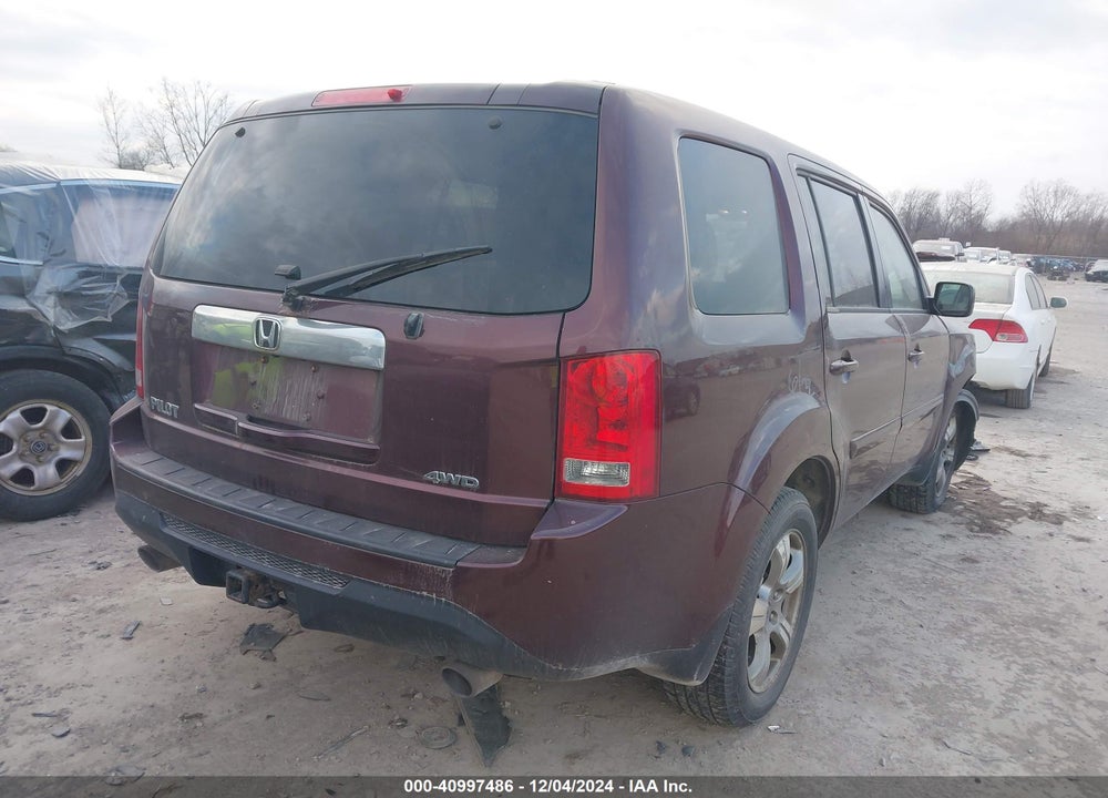 2013 HONDA PILOT EX-L VIN: 5FNYF4H5XDB057483