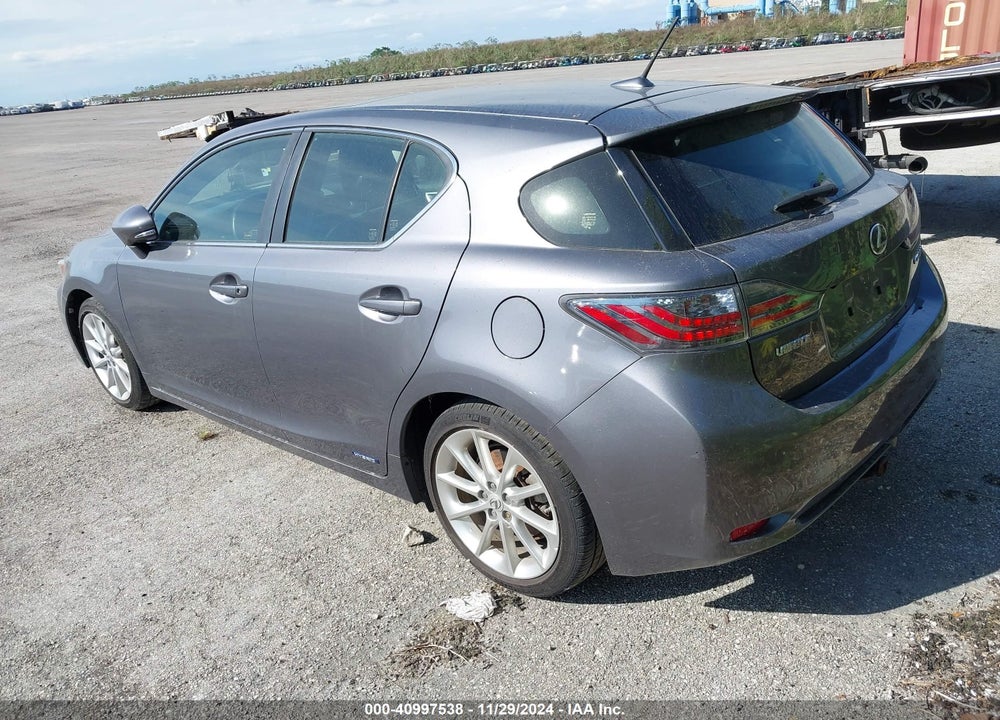 2012 LEXUS CT 200H PREMIUM VIN: JTHKD5BH3C2106673