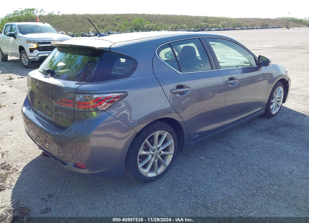2012 LEXUS CT 200H PREMIUM VIN: JTHKD5BH3C2106673