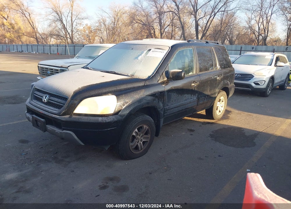 2005 HONDA PILOT EX-L VIN: 5FNYF18595B048340