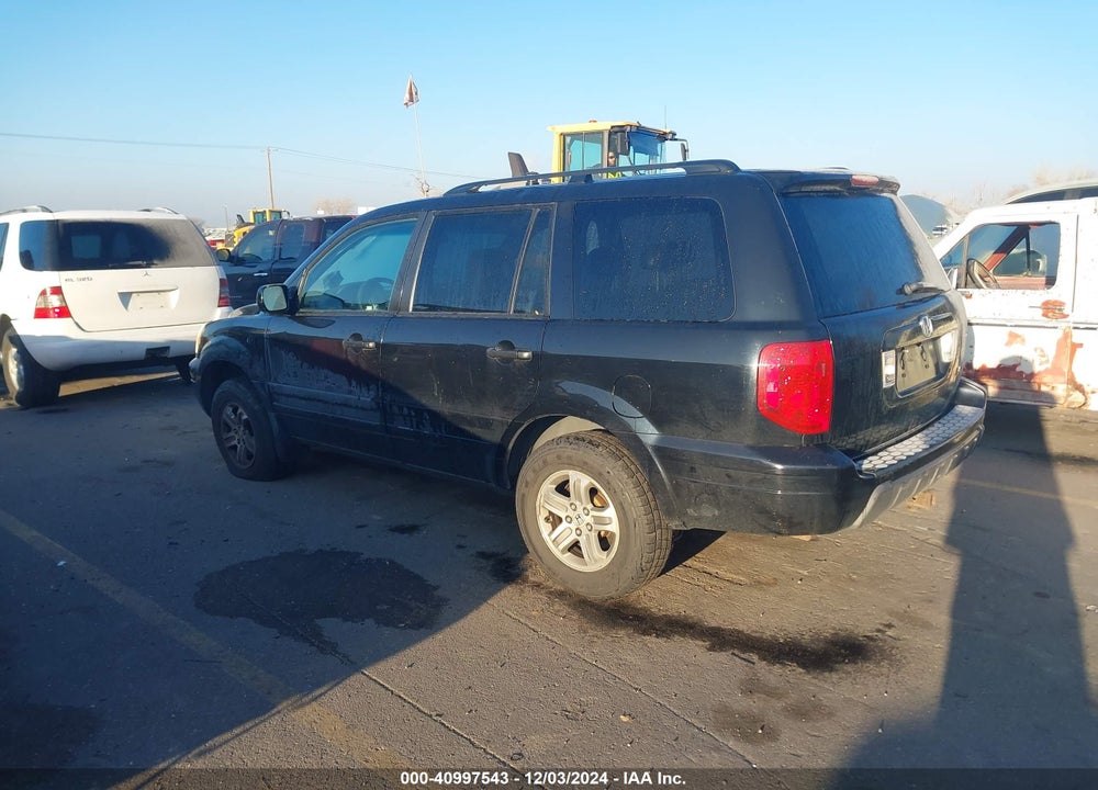 2005 HONDA PILOT EX-L VIN: 5FNYF18595B048340