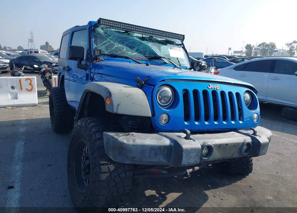 2016 JEEP WRANGLER SPORT VIN: 1C4AJWAG8GL116538