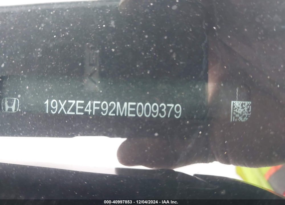 2021 HONDA INSIGHT VIN: 19XZE4F92ME009379