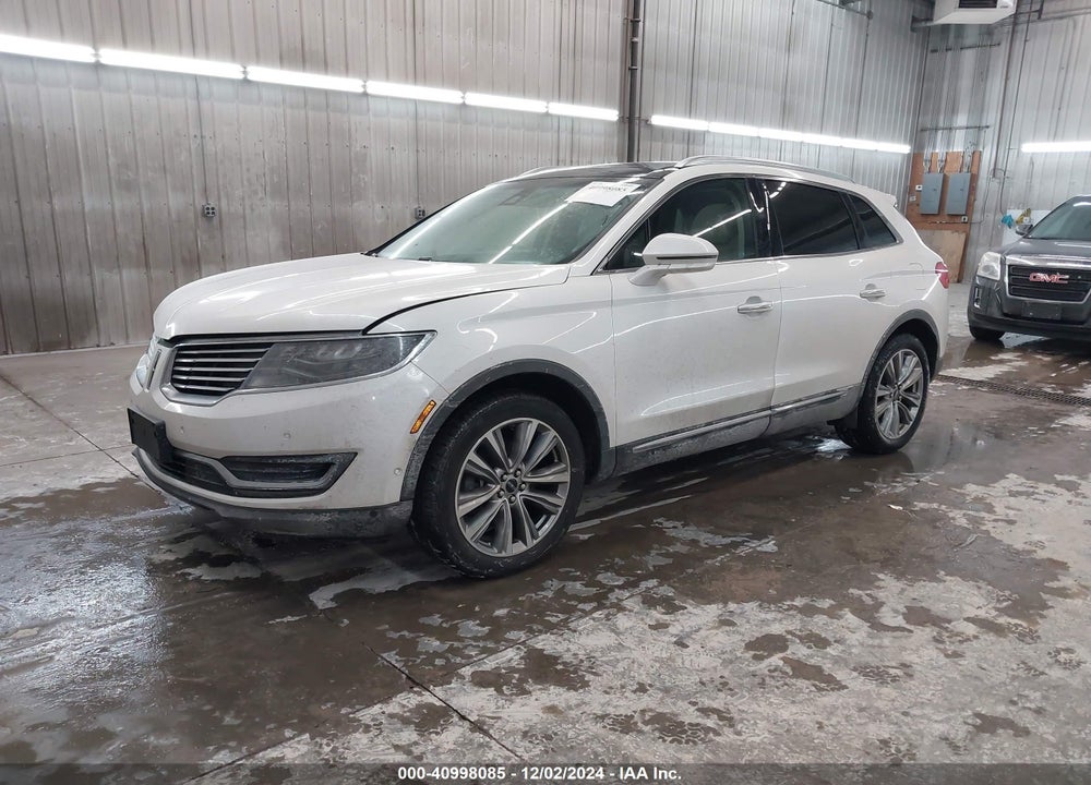 2016 LINCOLN MKX RESERVE VIN: 2LMTJ8LPXGBL49533