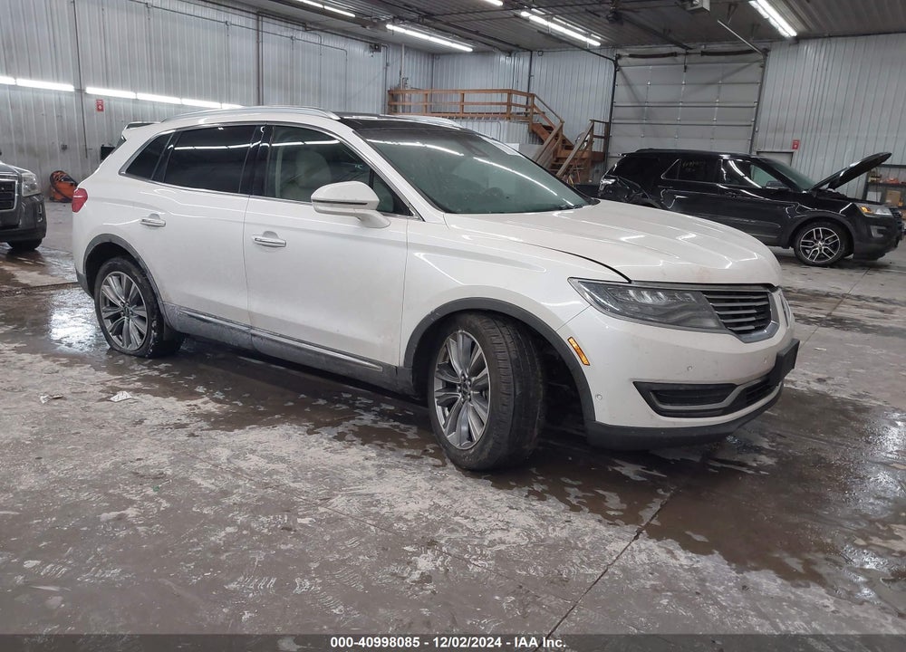 2016 LINCOLN MKX RESERVE VIN: 2LMTJ8LPXGBL49533