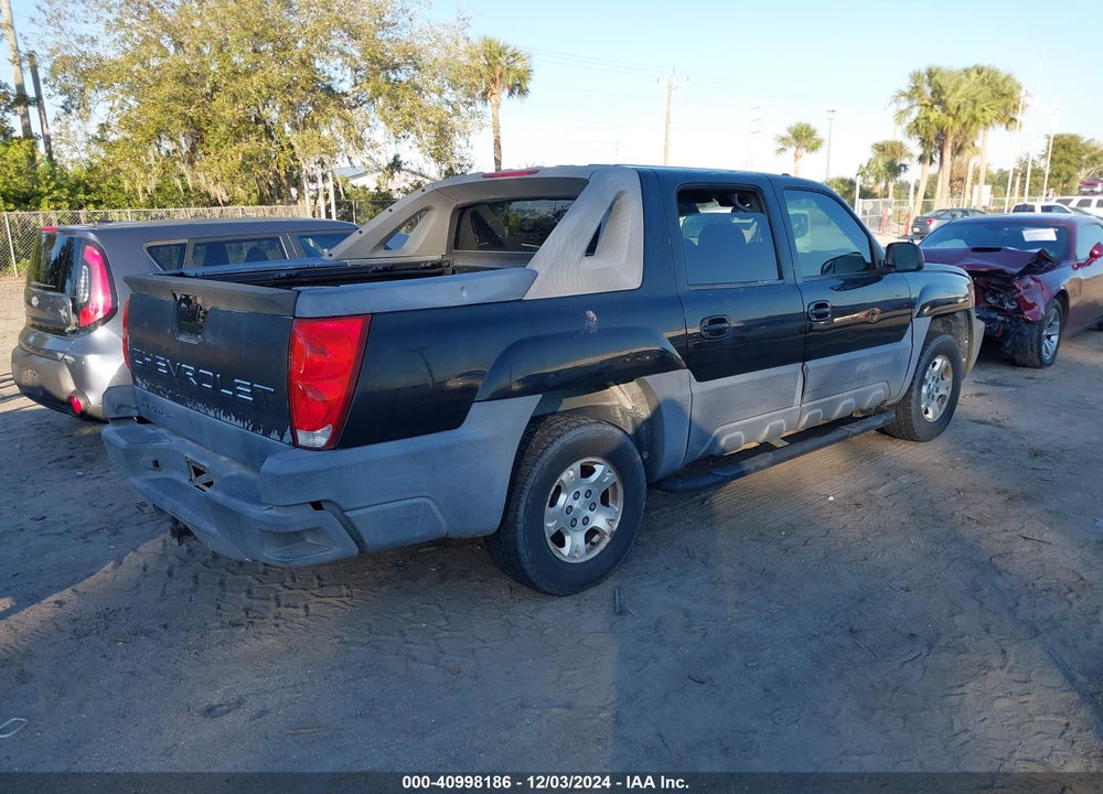 2004 CHEVROLET AVALANCHE 1500 VIN: 3GNEC12T54G158661