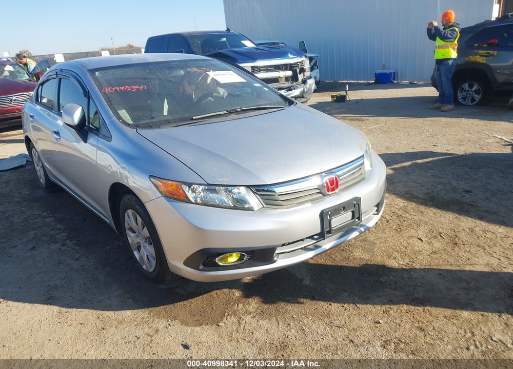 2012 HONDA CIVIC LX VIN: 19XFB2F55CE017665