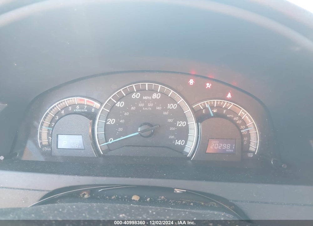2012 TOYOTA CAMRY SE VIN: 4T1BF1FK6CU078488