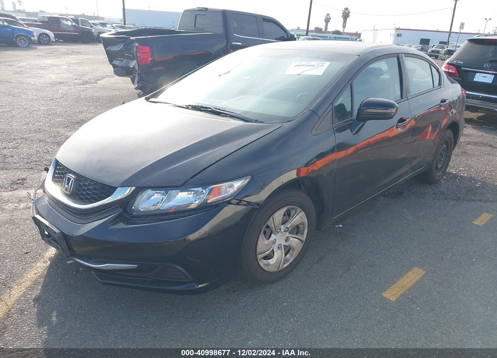 2014 HONDA CIVIC LX VIN: 19XFB2F58EE238261