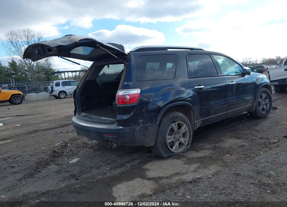 2008 GMC ACADIA SLE-1 VIN: 1GKER13778J249531