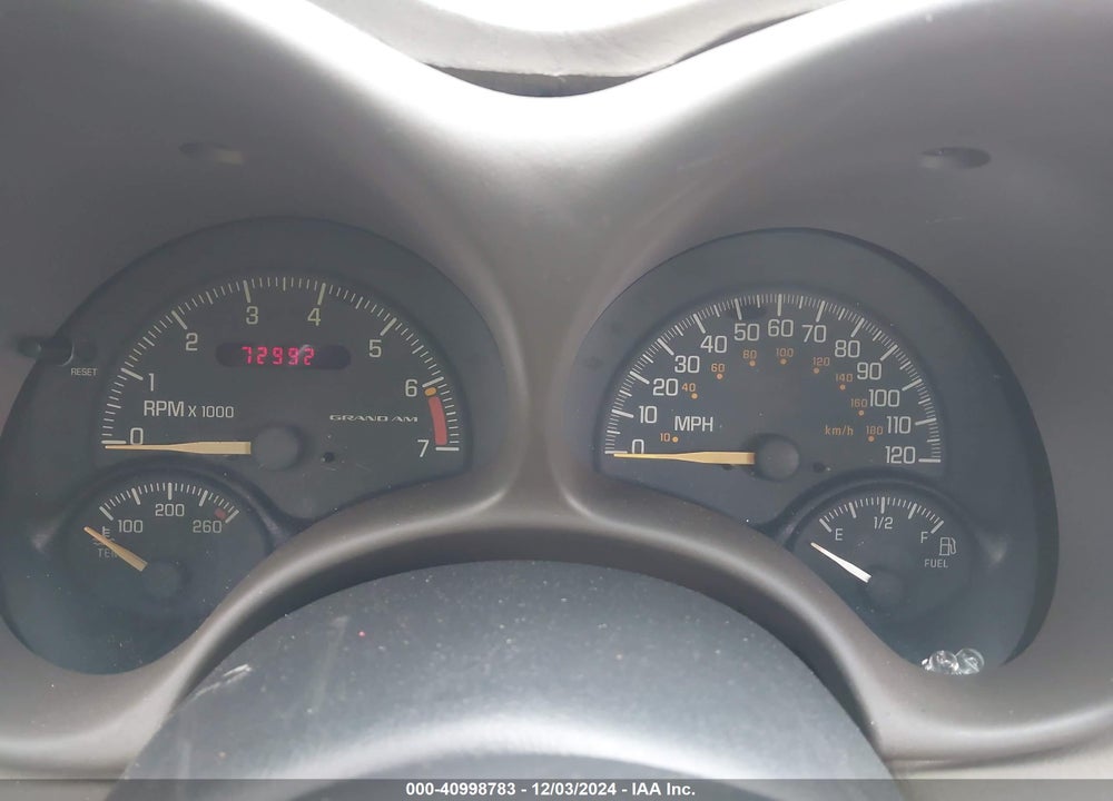 2000 PONTIAC GRAND AM SE VIN: 1G2NE12T2YM801316