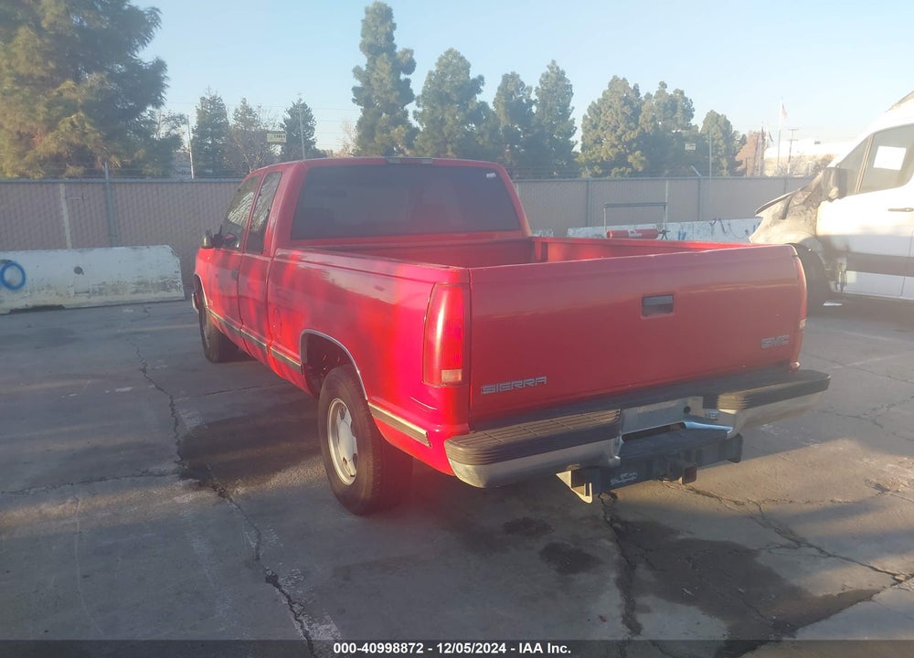 1998 GMC SIERRA 1500 SL WIDESIDE VIN: 1GTEC19R1WR508910