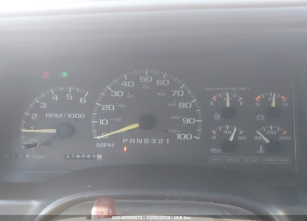 1998 GMC SIERRA 1500 SL WIDESIDE VIN: 1GTEC19R1WR508910