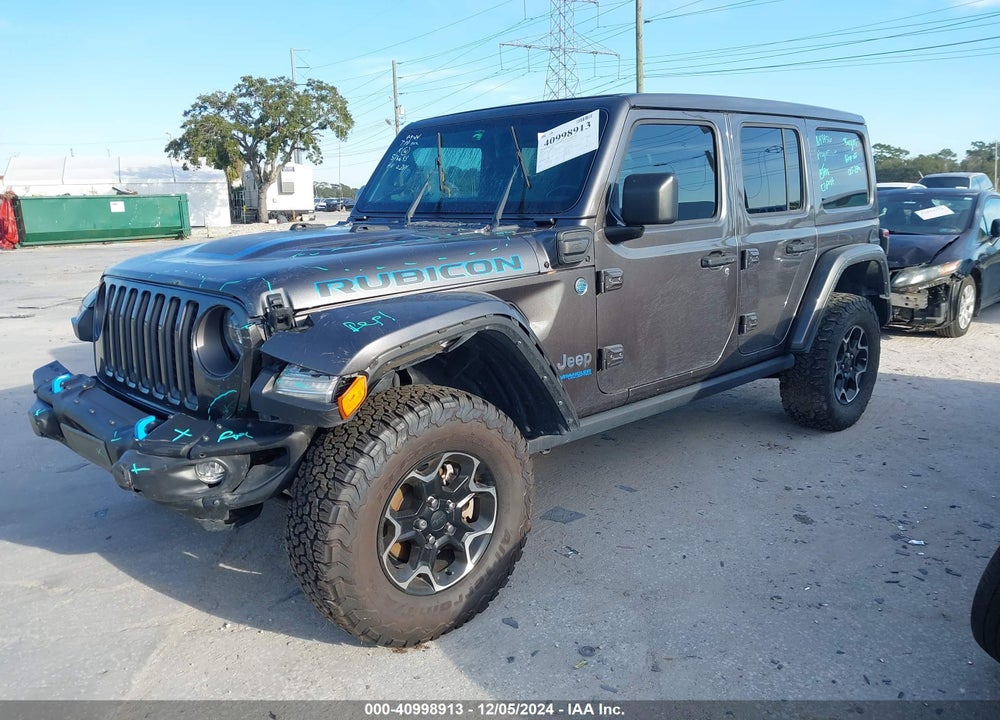 2021 JEEP WRANGLER 4XE UNLIMITED RUBICON 4X4 VIN: 1C4JJXR61MW642439