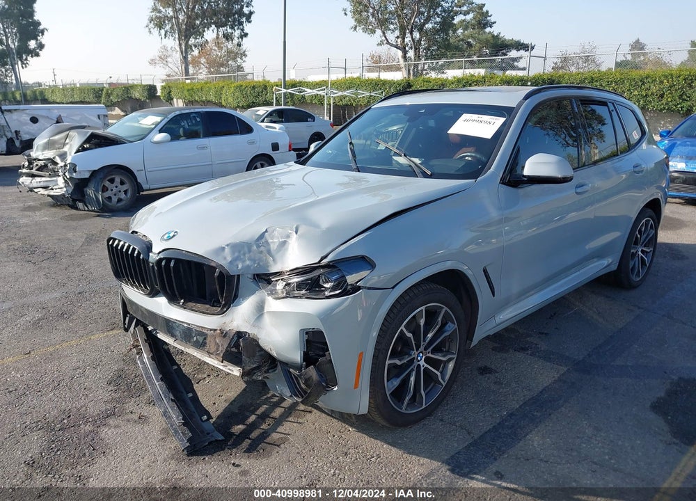 2022 BMW X3 SDRIVE30I VIN: 5UX43DP04N9M75934