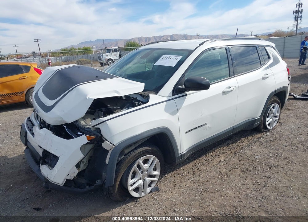 2018 JEEP COMPASS SPORT FWD VIN: 3C4NJCAB0JT286313