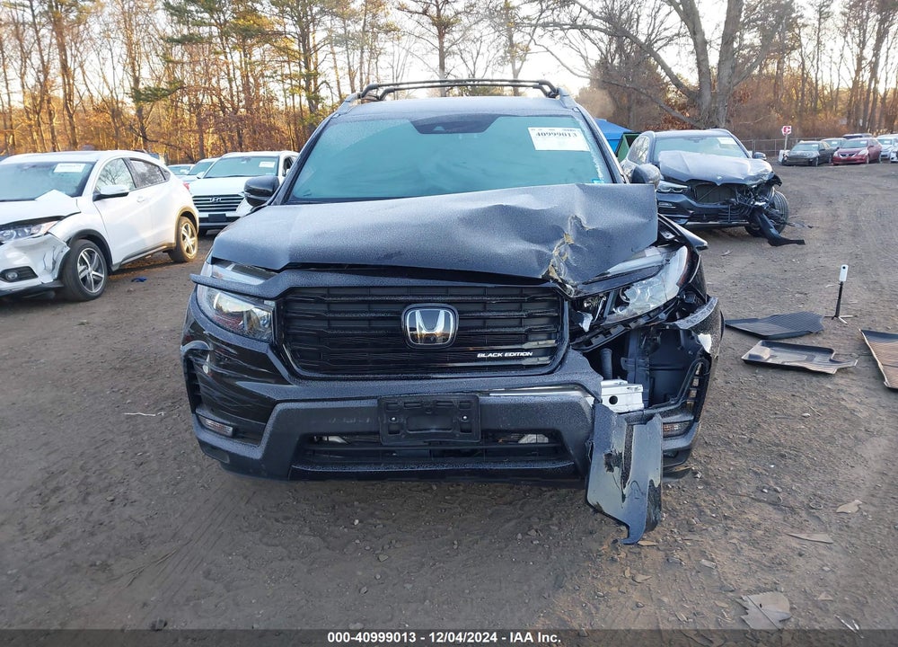 2022 HONDA RIDGELINE BLACK EDITION VIN: 5FPYK3F83NB036079
