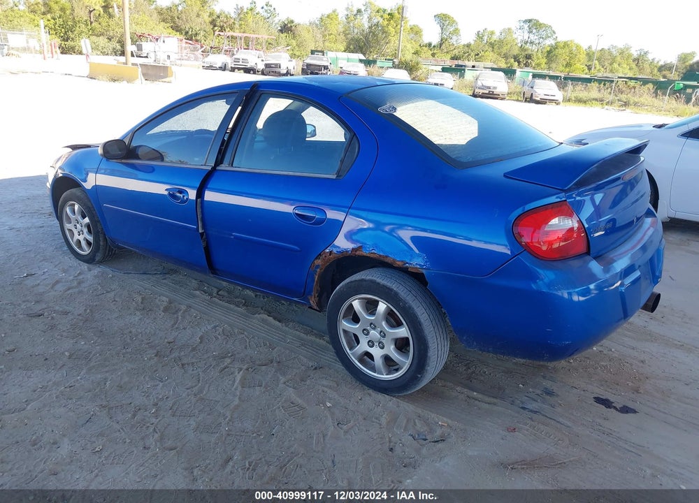 2004 DODGE NEON SXT VIN: 1B3ES56C54D596723