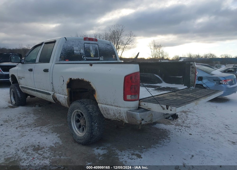 2006 DODGE RAM 3500 SLT/TRX4 OFF ROAD/SPORT VIN: 3D7LX38C96G265549