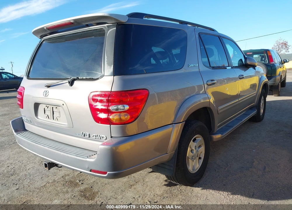 2001 TOYOTA SEQUOIA LIMITED V8 VIN: 5TDBT48A51S050699