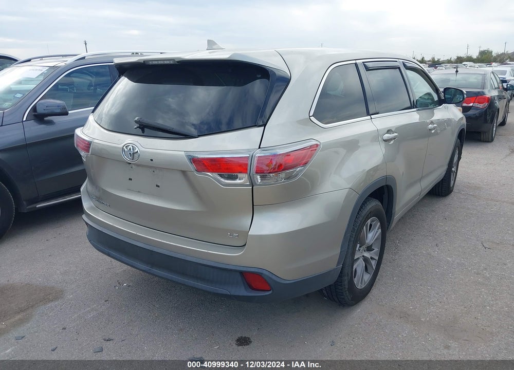 2014 TOYOTA HIGHLANDER LE PLUS V6 VIN: 5TDZKRFH4ES021344
