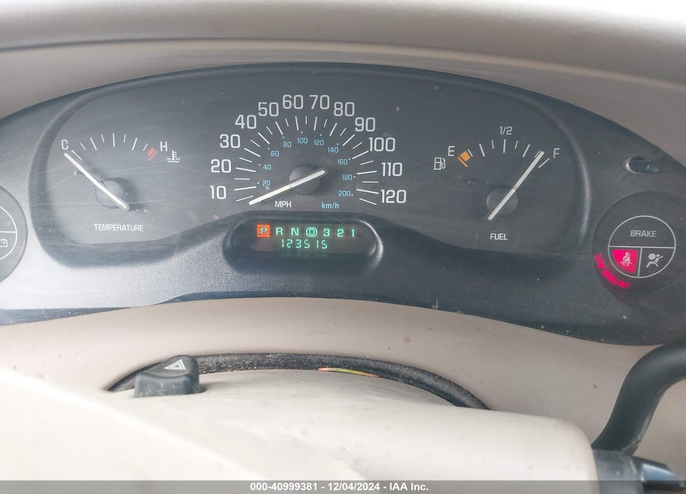 1999 BUICK CENTURY CUSTOM CMI VIN: 2G4WS52M0X1425360