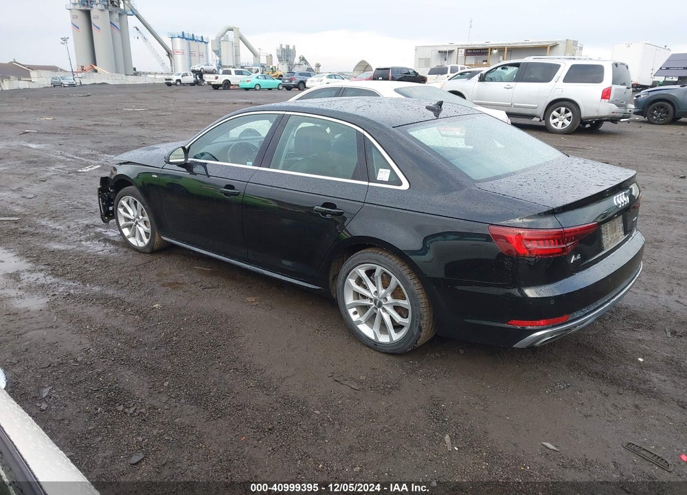 2019 AUDI A4 45 PREMIUM VIN: WAUENAF40KN008450