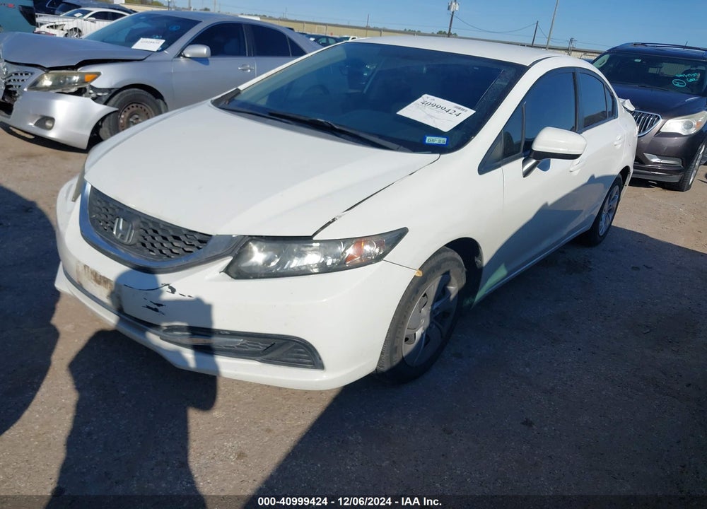 2014 HONDA CIVIC LX VIN: 19XFB2F53EE204101