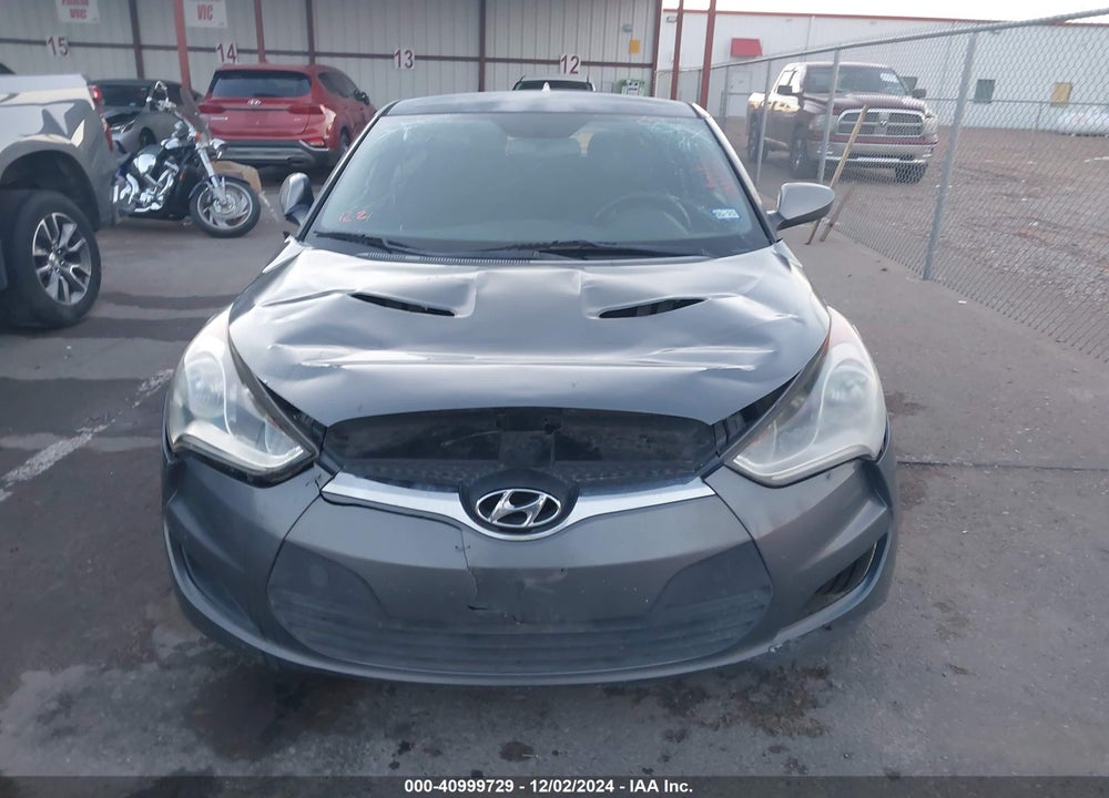2013 HYUNDAI VELOSTER BASE W/BLACK VIN: KMHTC6AD7DU142056