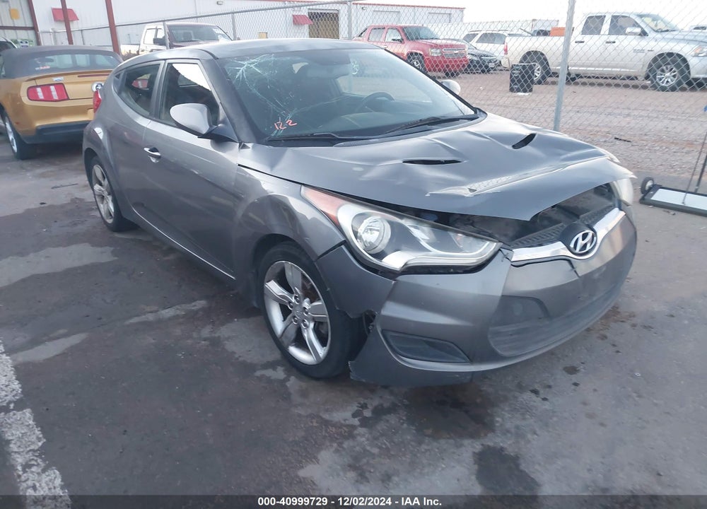 2013 HYUNDAI VELOSTER BASE W/BLACK VIN: KMHTC6AD7DU142056