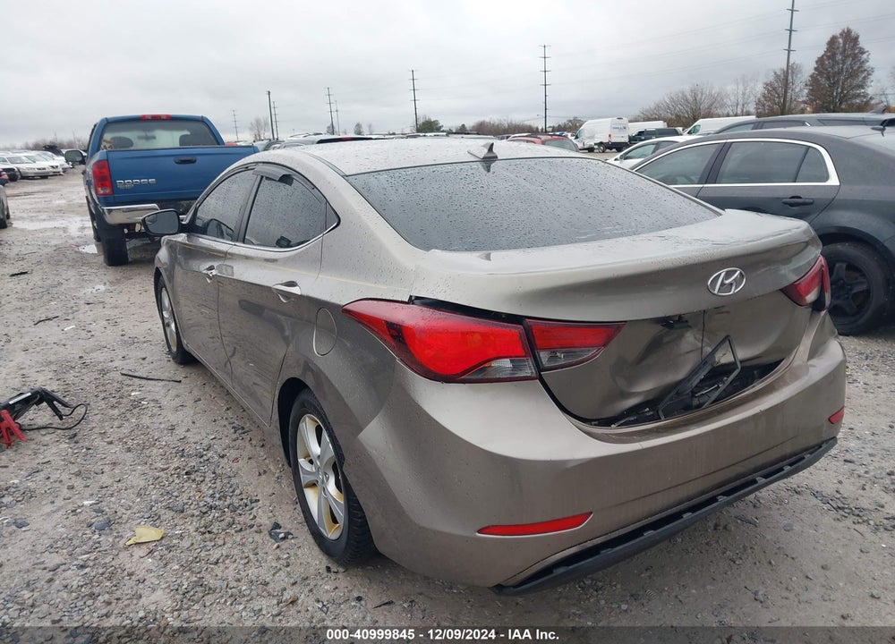 2016 HYUNDAI ELANTRA VALUE EDITION VIN: 5NPDH4AE3GH675253