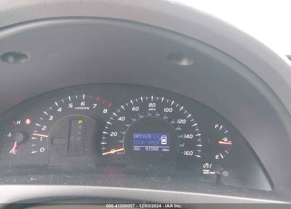2011 TOYOTA CAMRY XLE V6 VIN: 4T1BK3EK2BU610746