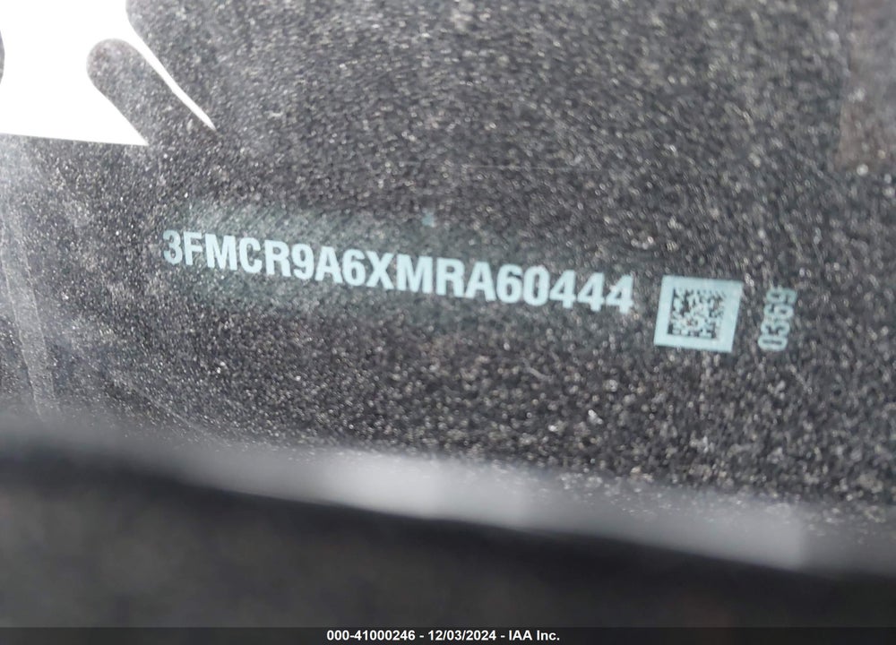 2021 FORD BRONCO SPORT VIN: 3FMCR9A6XMRA60444
