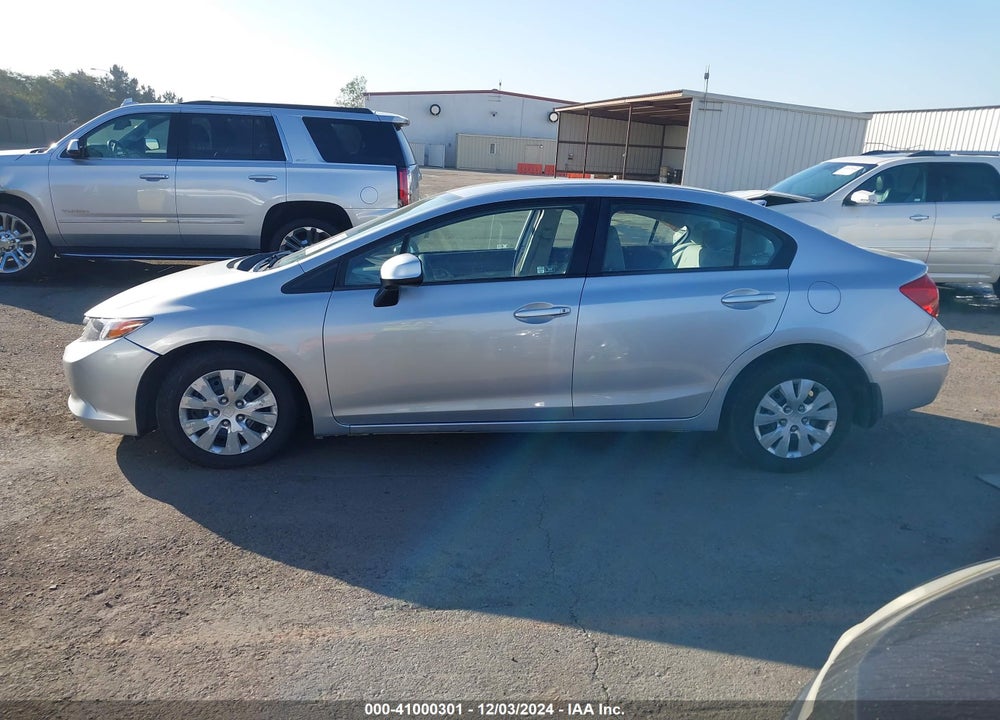 2012 HONDA CIVIC LX VIN: 19XFB2F59CE085077
