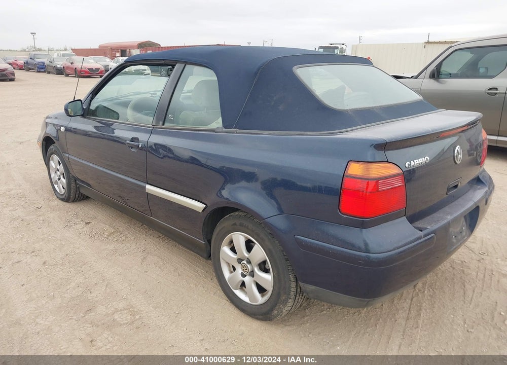 2001 VOLKSWAGEN CABRIO GLX VIN: 3VWDC21VX1M805417