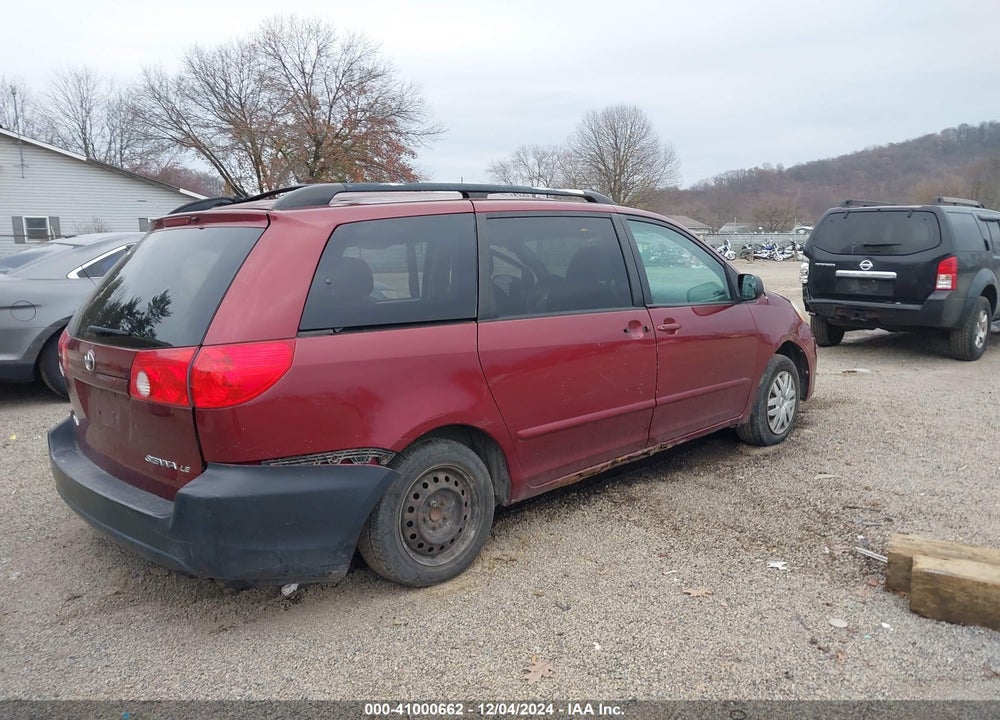 2009 TOYOTA SIENNA LE VIN: 5TDZK23C49S275853