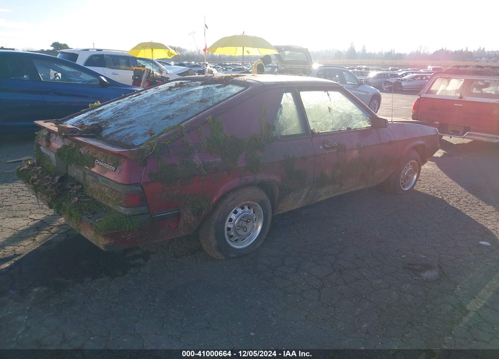1987 DODGE OMNI CHARGER VIN: 1B3BZ44C4HD527233