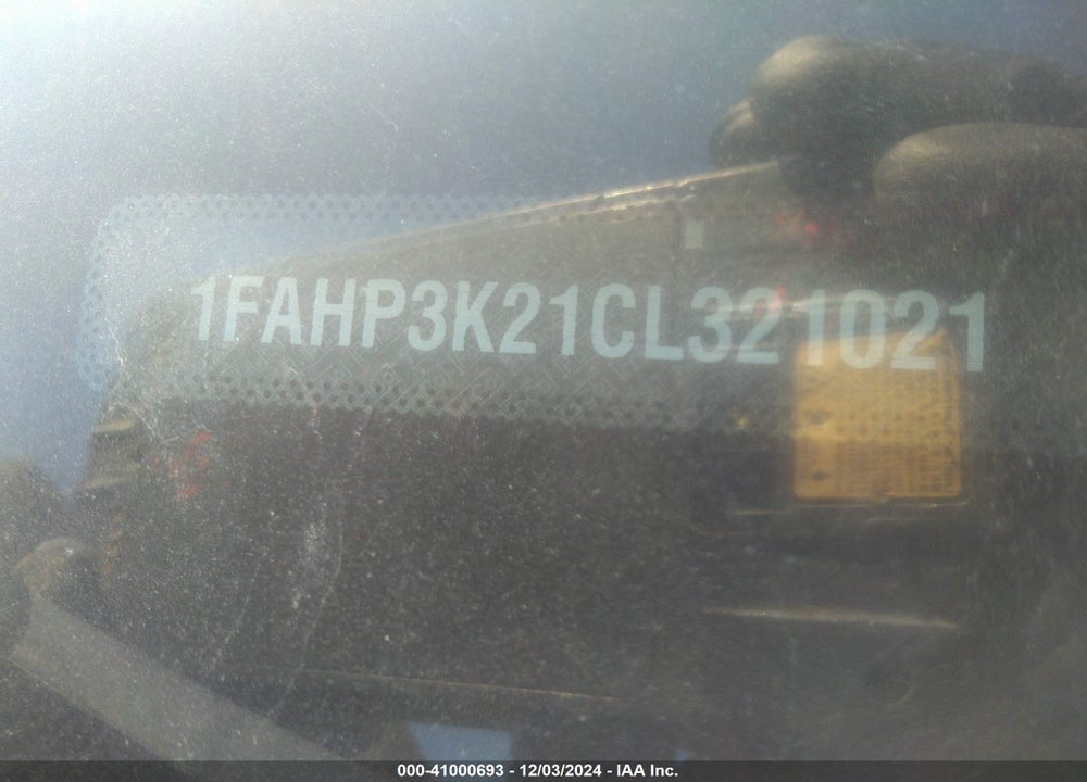 2012 FORD FOCUS SE VIN: 1FAHP3K21CL321021