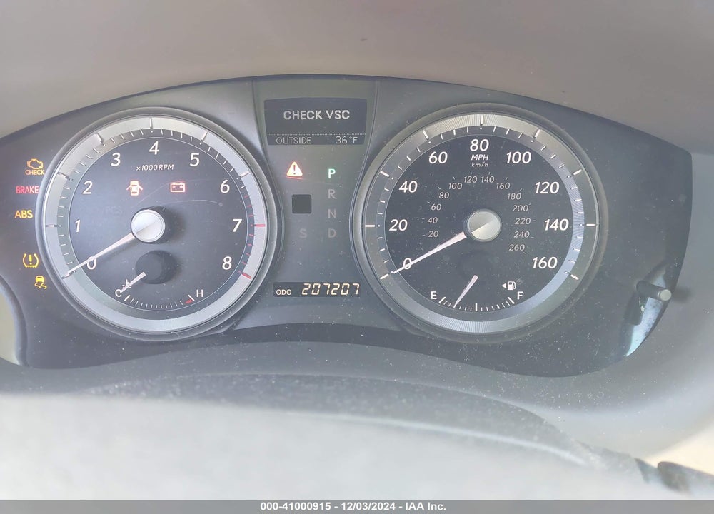 2007 LEXUS ES 350 VIN: JTHBJ46G372079288