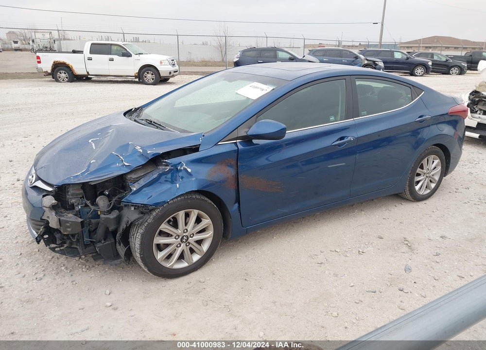 2015 HYUNDAI ELANTRA SE VIN: KMHDH4AE8FU392315