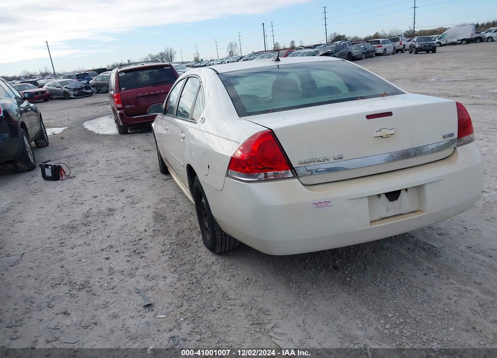 2009 CHEVROLET IMPALA LS VIN: 2G1WB57K491260808