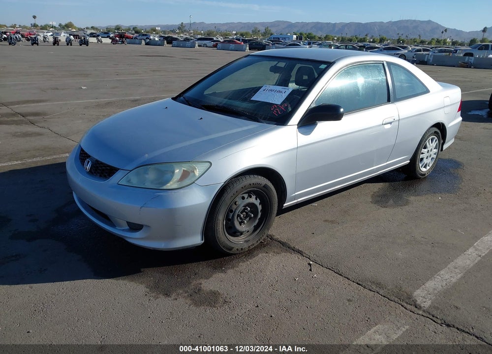 2004 HONDA CIVIC LX VIN: 1HGEM22574L029970
