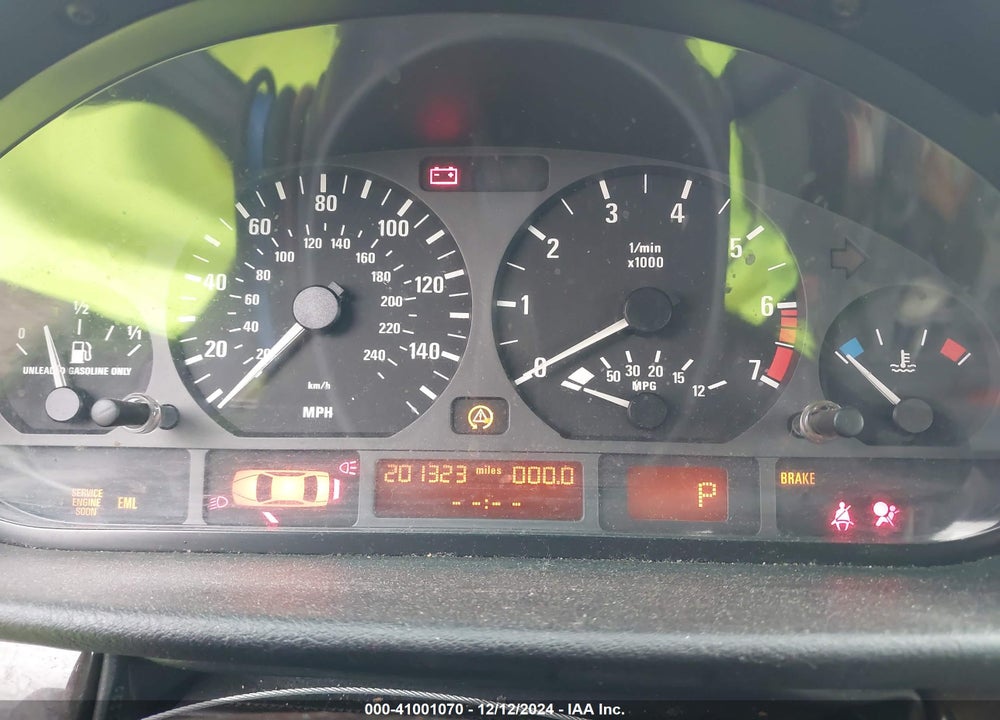 2002 BMW 325I VIN: WBAET37422NJ18593