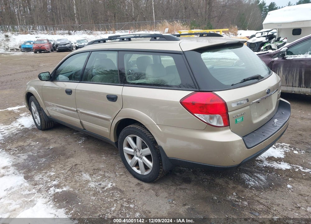 2008 SUBARU OUTBACK 2.5I/2.5I L.L. BEAN EDITION VIN: 4S4BP61C787324092