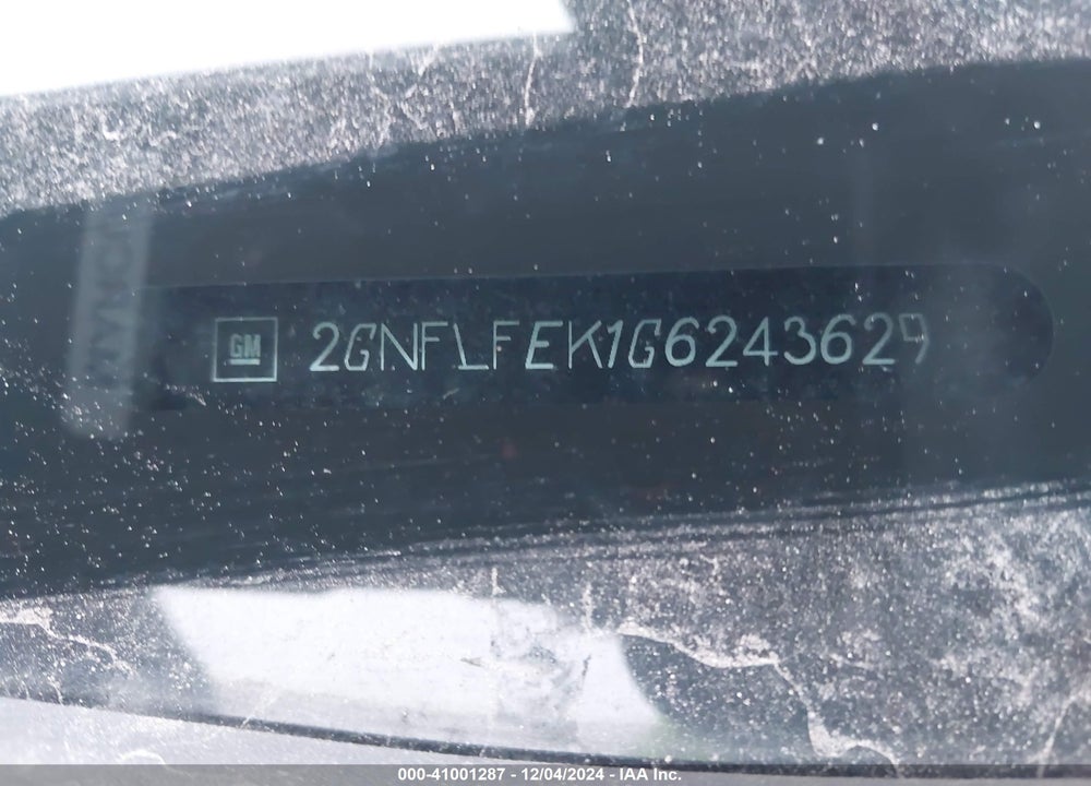 2016 CHEVROLET EQUINOX LT VIN: 2GNFLFEK1G6243629