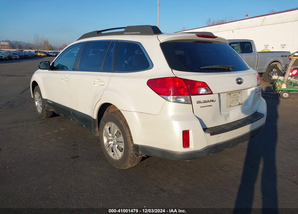 2012 SUBARU OUTBACK 2.5I VIN: 4S4BRBAC5C1208310