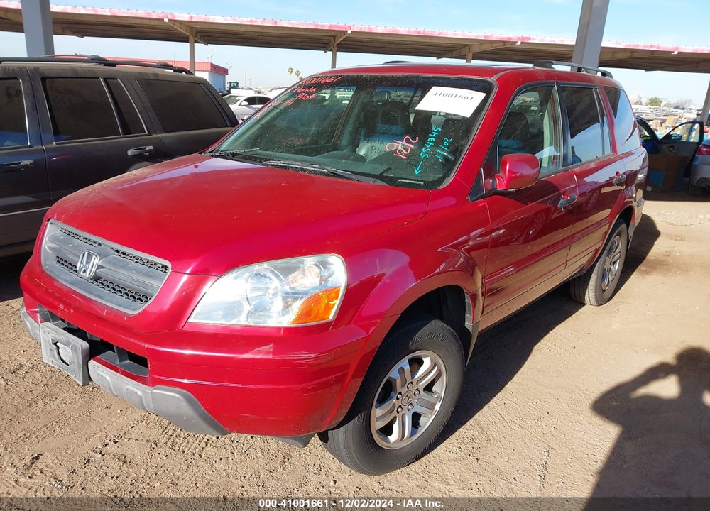2003 HONDA PILOT EX-L VIN: 2HKYF18593H554345