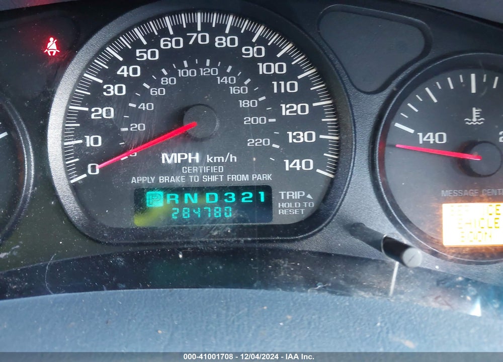 2003 CHEVROLET IMPALA POLICE VIN: 2G1WF55K239382762