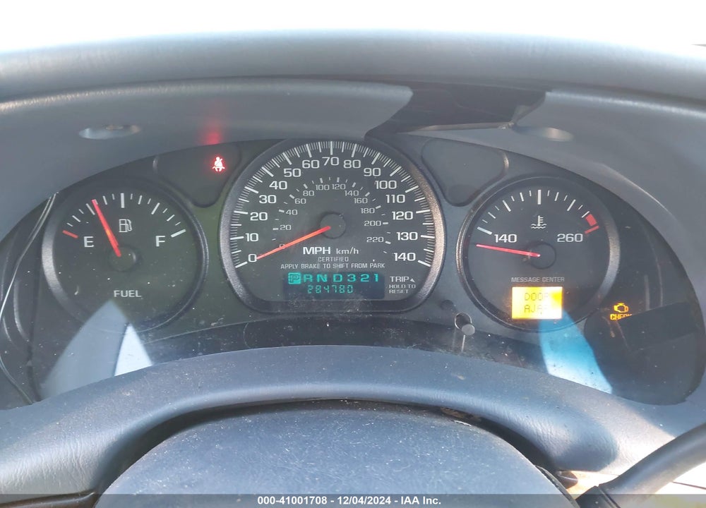 2003 CHEVROLET IMPALA POLICE VIN: 2G1WF55K239382762