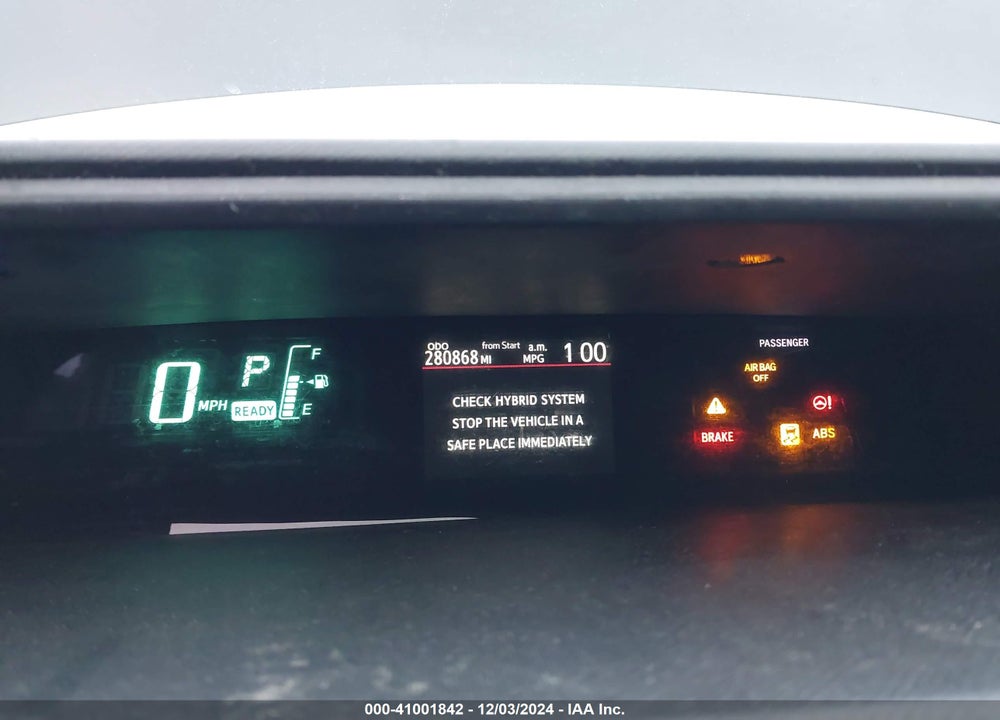 2013 TOYOTA PRIUS C TWO VIN: JTDKDTB30D1541023
